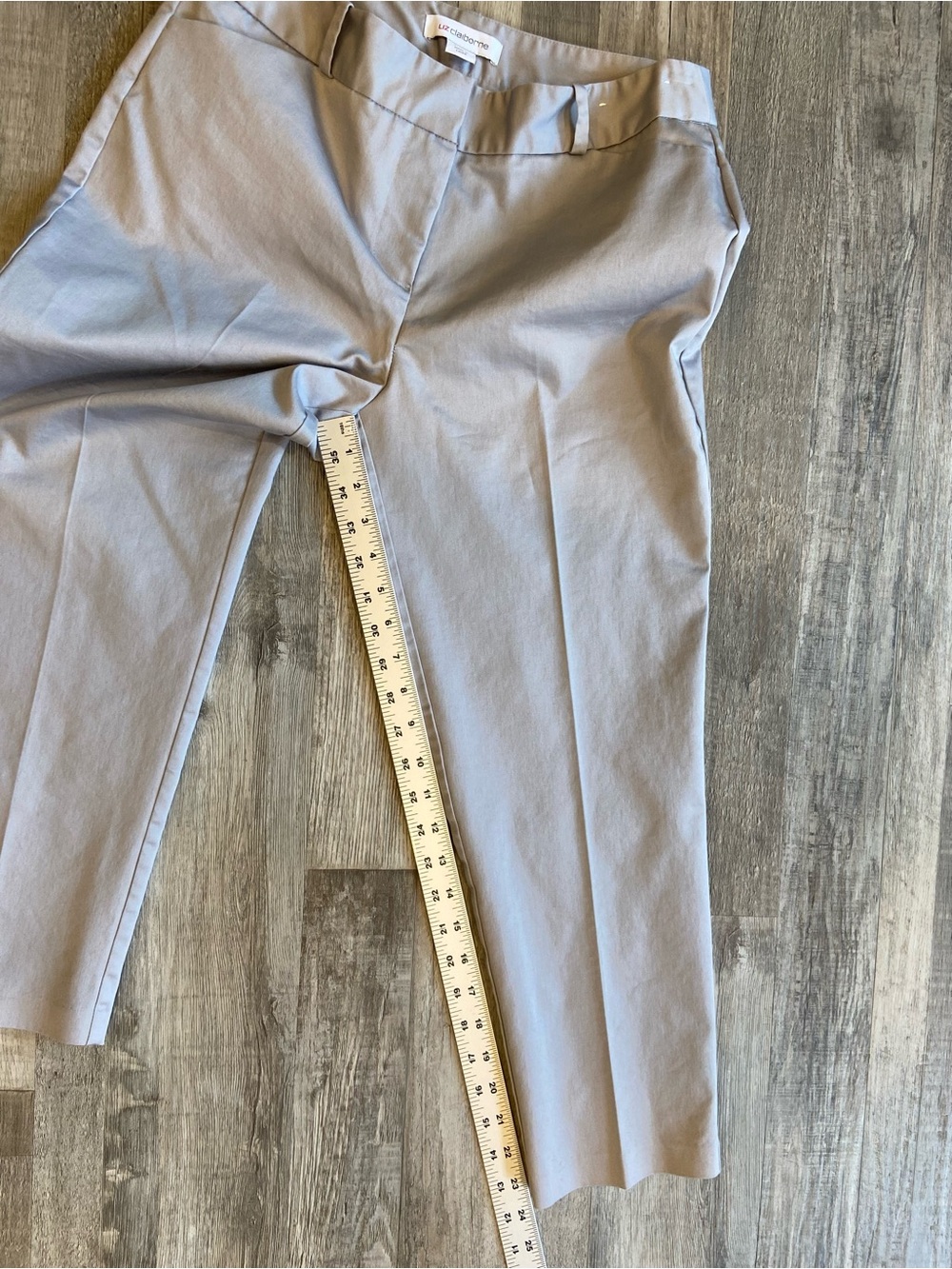 Lot of 2 Women's Liz Claiborne EMMA Ankle Pants Size 6P Navy Gray Mid Rise - Picture 9 of 14